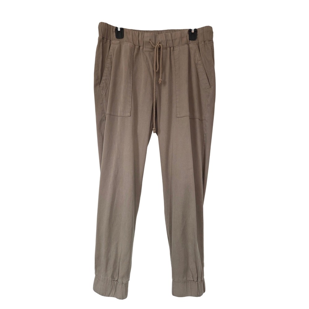 Cloth & Stone Joggers‎ Drawstring Elastic Cuff Women Large Tan NWOT